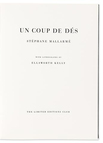 Mallarmé, Stephane (1842-1898) & Ellsworth Kelly (1923-2015) Un Coup de Dés.